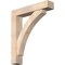 Ekena Millwork Thorton Block Smooth Bracket w/ Offset Brace, Douglas Fir, 7 1/2"W x 38"D x 44"H BKT0806X38X44THR05SDF - alternate 1